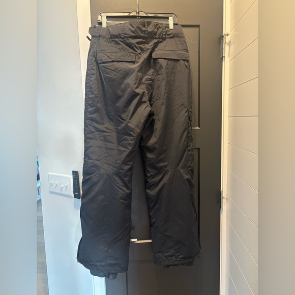Columbia Mens Vertex Nylon Insulated Snow Ski Pants Bib Waterproof Black medium - Picture 7 of 13